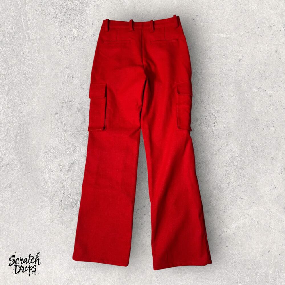 Women's Red Cargo Pants Size 32 NWT Stylish Durable Fashionable Casual Stylish